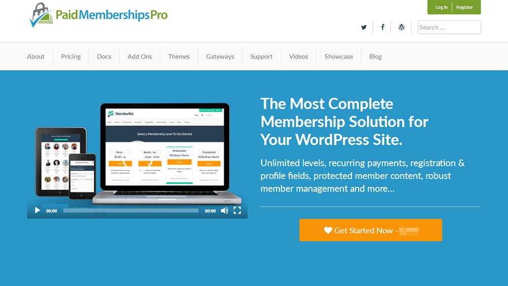 Paid Memberships Pro WordPress Plugin