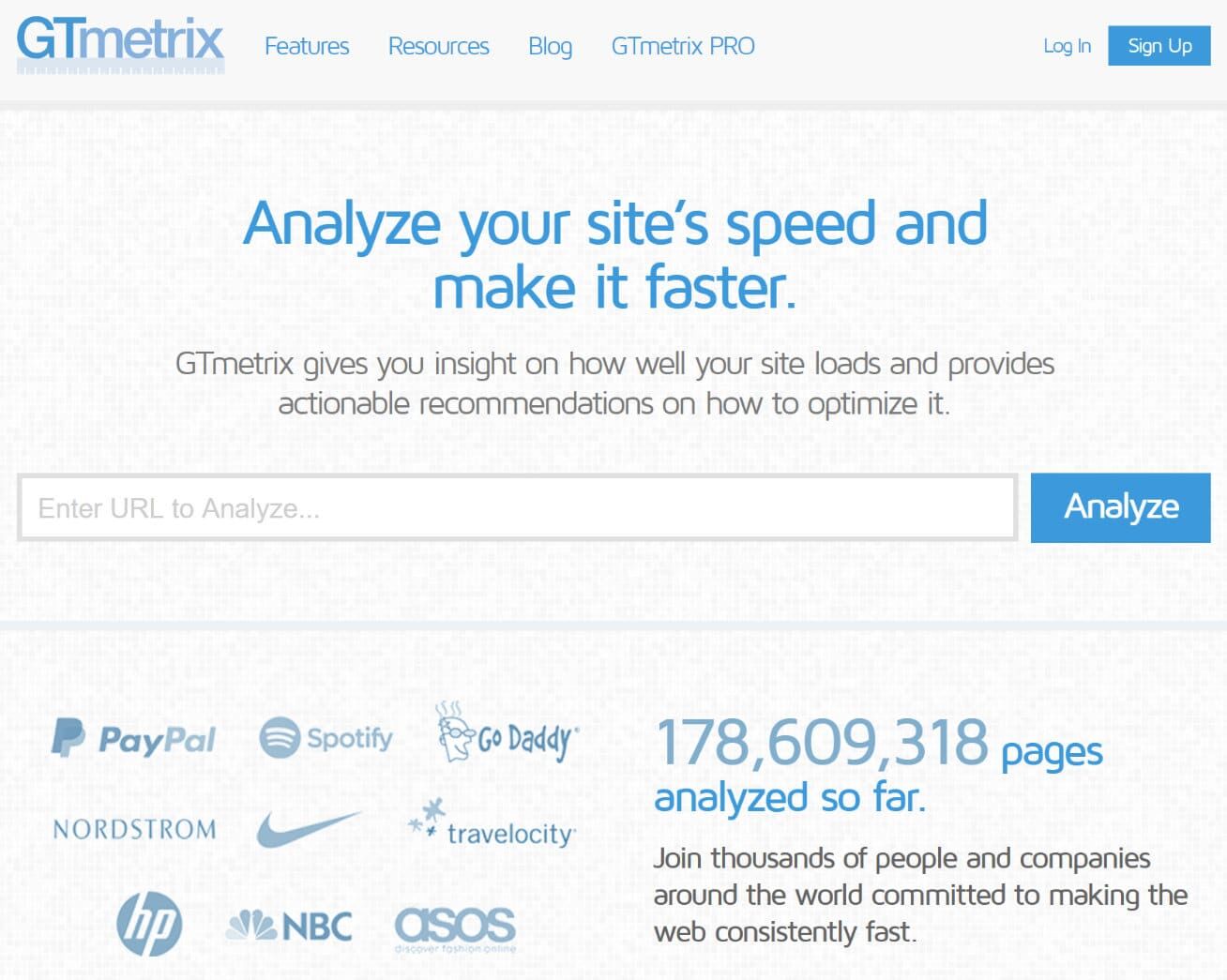 GTmetrix网站测速工具
