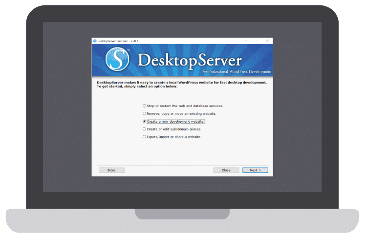 DesktopServer安装界面