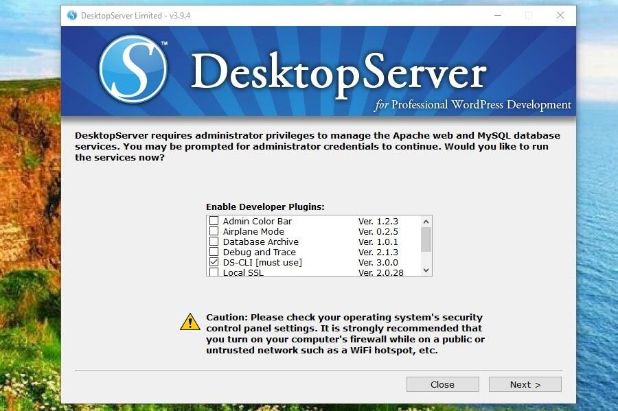 DesktopServer开发人员插件启用