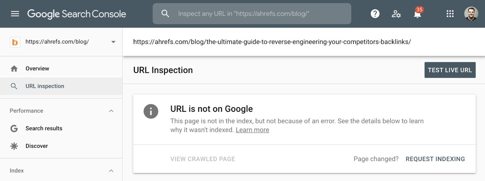 google站长工具URL检测