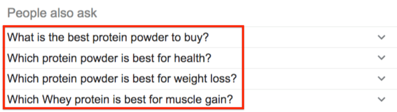 谷歌常见问题搜索建议