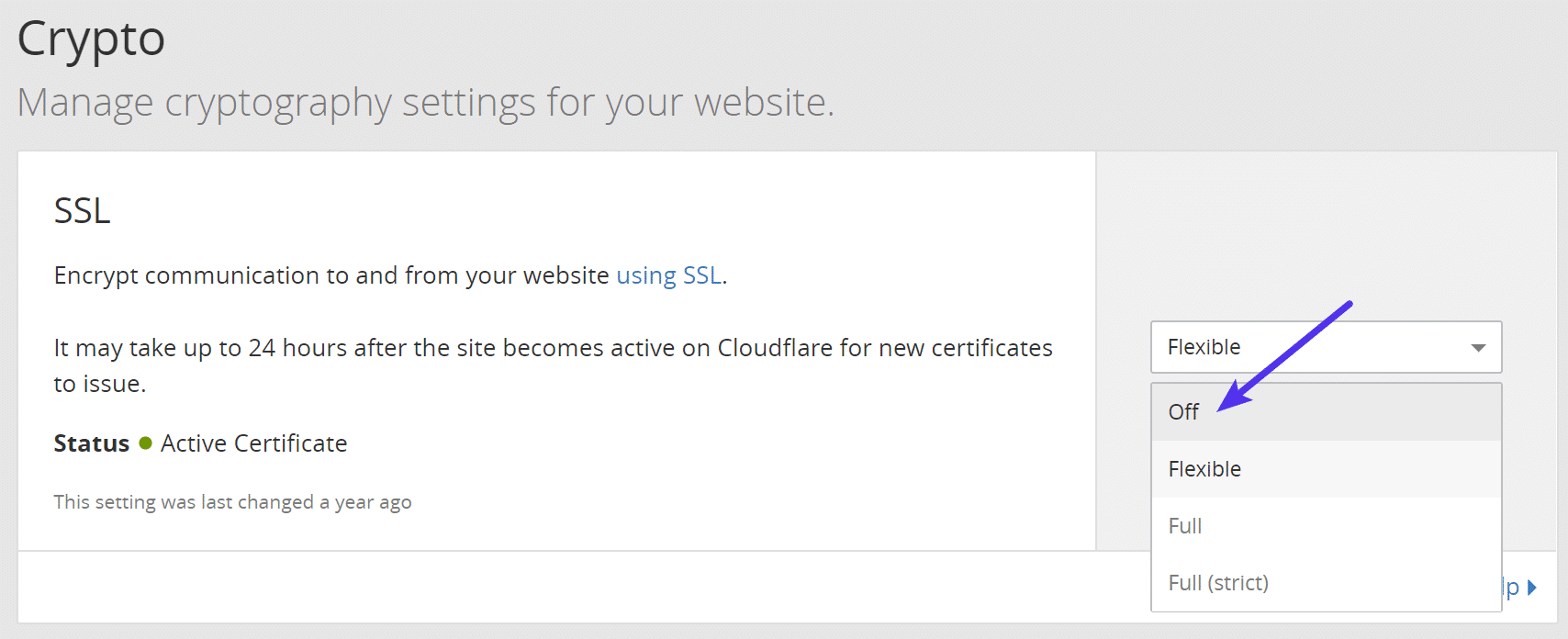 cloudflare关闭SSL