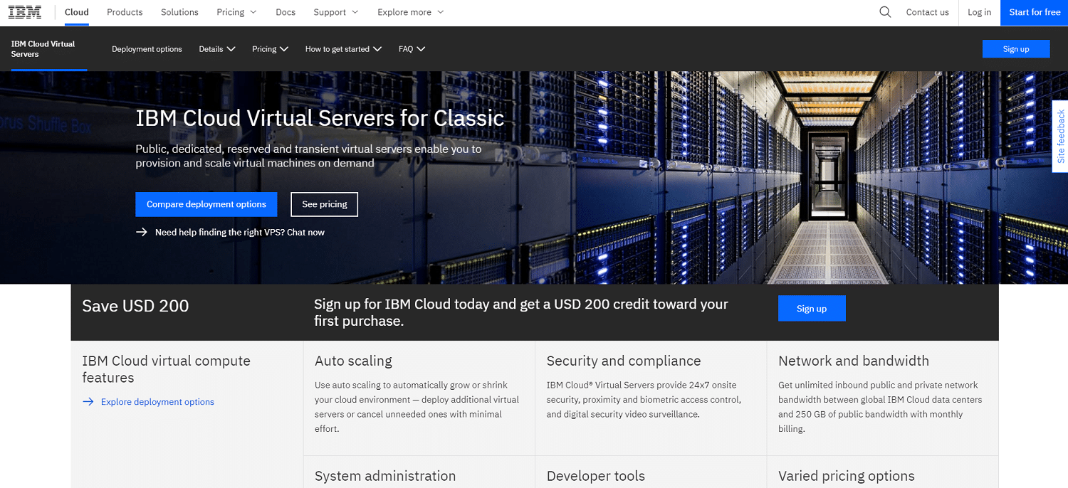 IBM云虚拟服务器