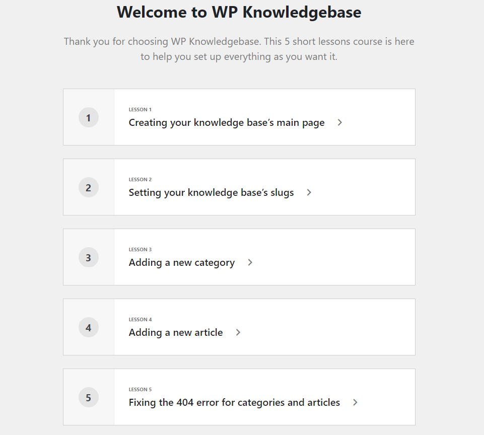WP Knowledgebase安装向导