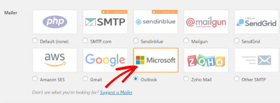 select-the-outlook-mailer-option