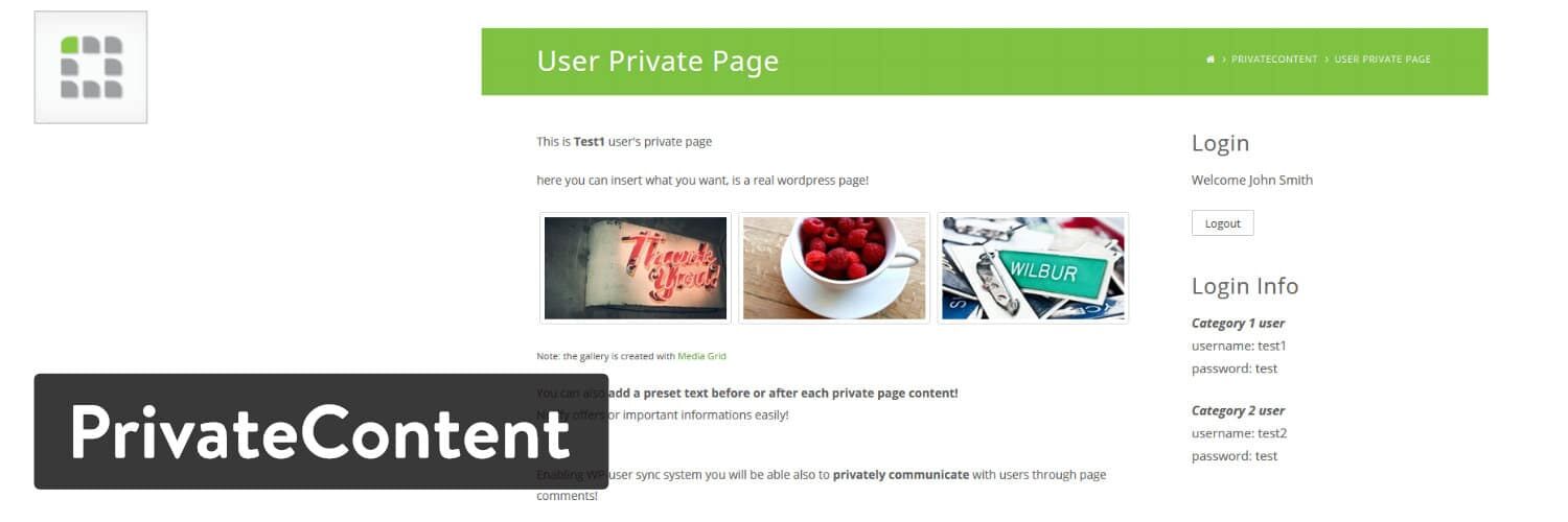 WordPress插件-PrivateContent 