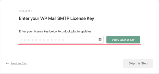 WP Mail SMTP许可证密钥