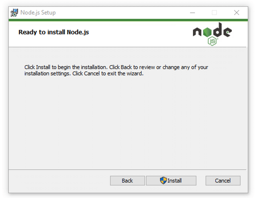 开始安装Node.js