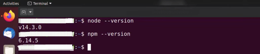 在Ubuntu上验证Node.js安装