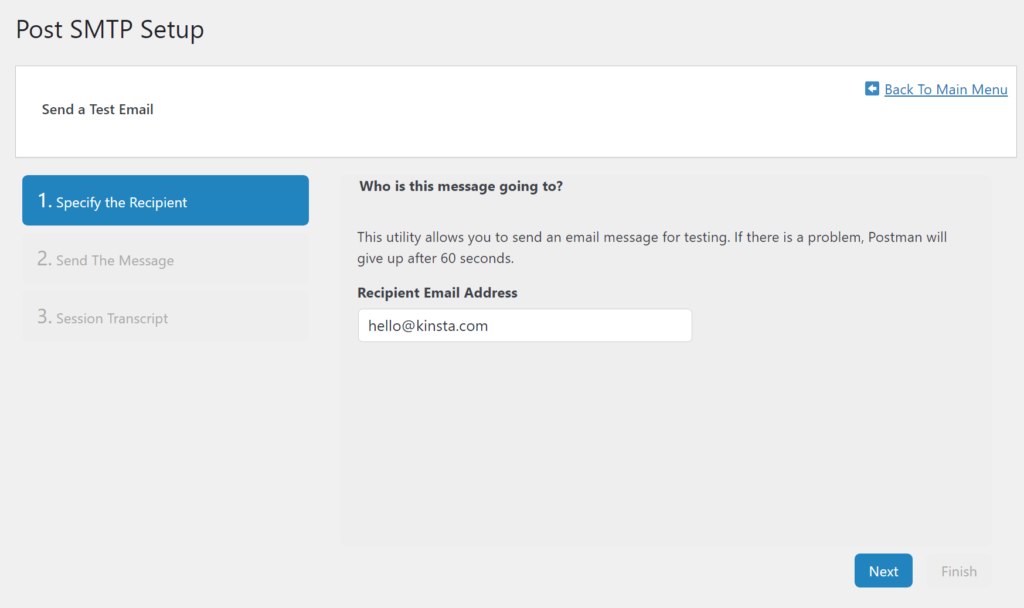 在收件人电子邮件地址框中输入您的电子邮件
