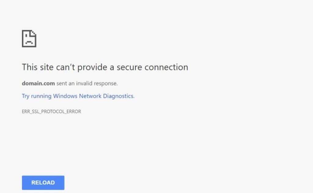 Google Chrome中的安全连接错误