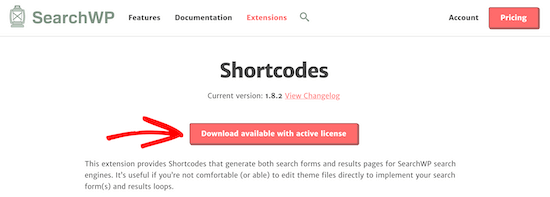 SearchWP Shortcodes Extension