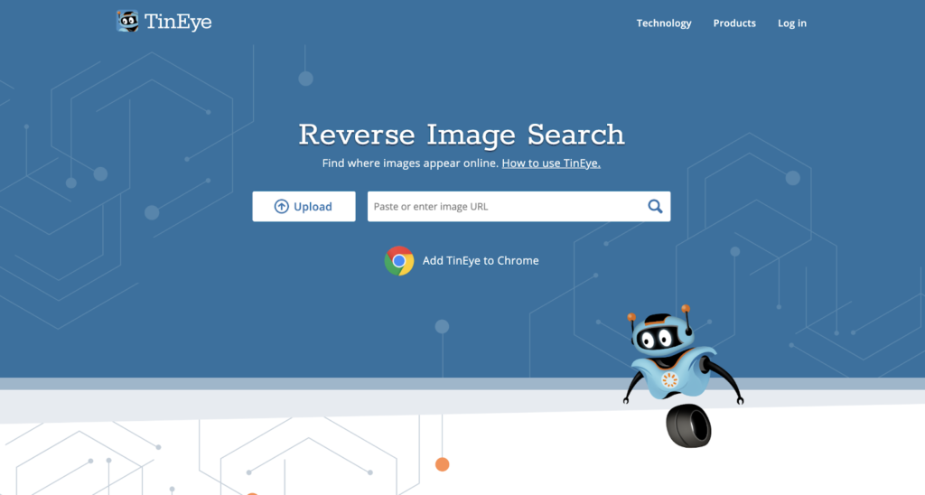 TinEye是最受欢迎的反向图像搜索引擎之一