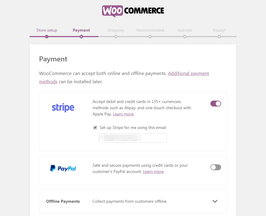 WooCommerce支付页面