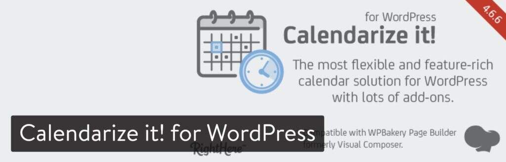 WordPress插件- Calendarize it! for WordPress