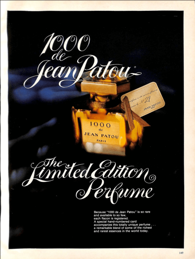 1976年Jean Patou 1000香水广告