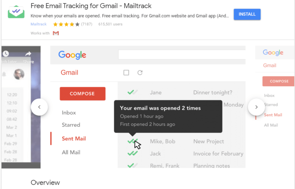 Mailtrack for Gmail扩展