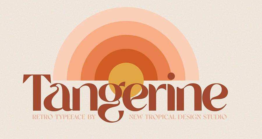 Tangerine字体
