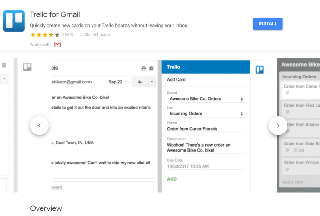 Trello for Gmail插件