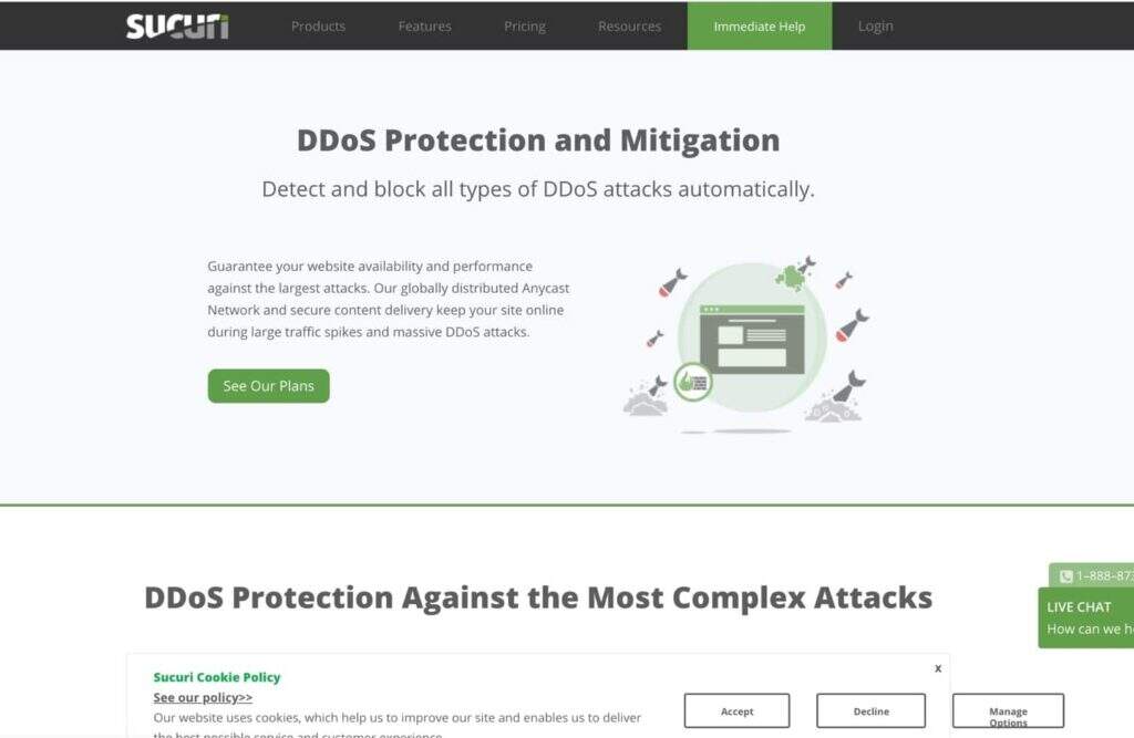 Sucuri DDoS防护