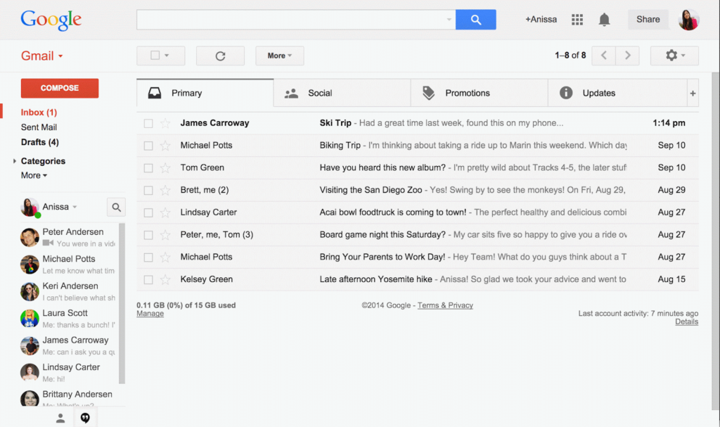 Gmail收件箱