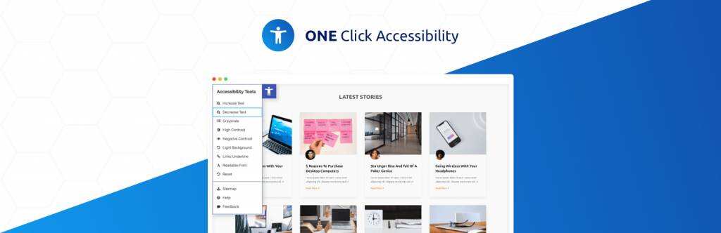 One Click Accessibility