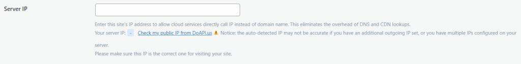 服务器IP地址信息