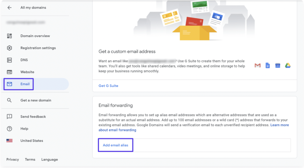 Google提供电子邮件转发和单独的电子邮件托管