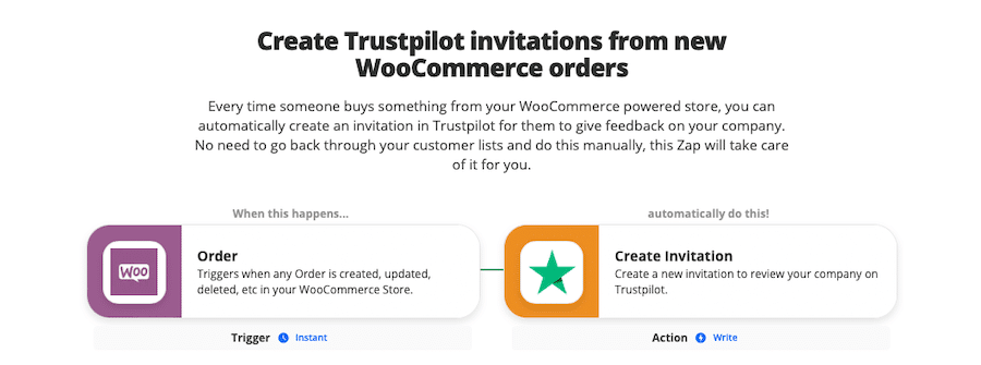 从新的WooCommerce订单创建Trustpilot邀请