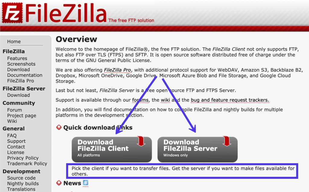 FileZilla客户端和FileZilla Server