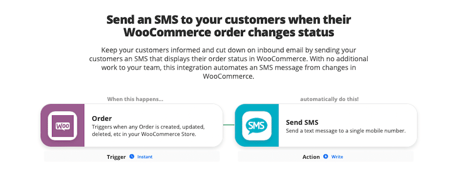 当WooCommerce订单更改状态时向客户发送短信