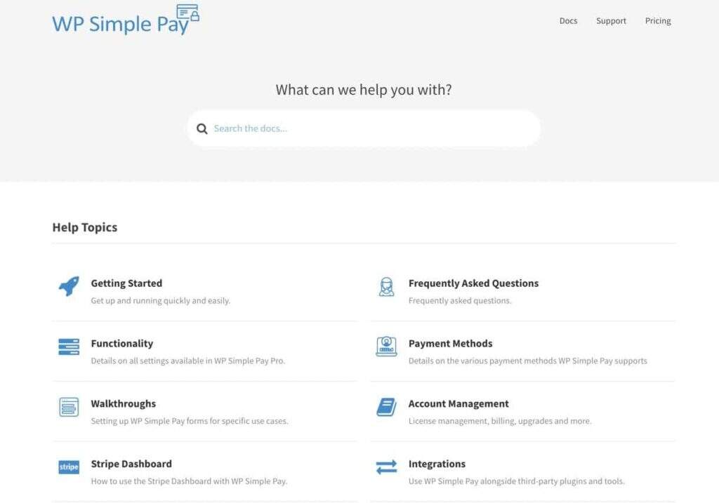 WP Simple Pay知识库