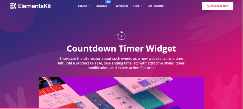 Countdown Timer Widget by ElementsKit