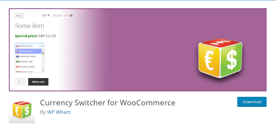 Currency Switcher for WooCommerce