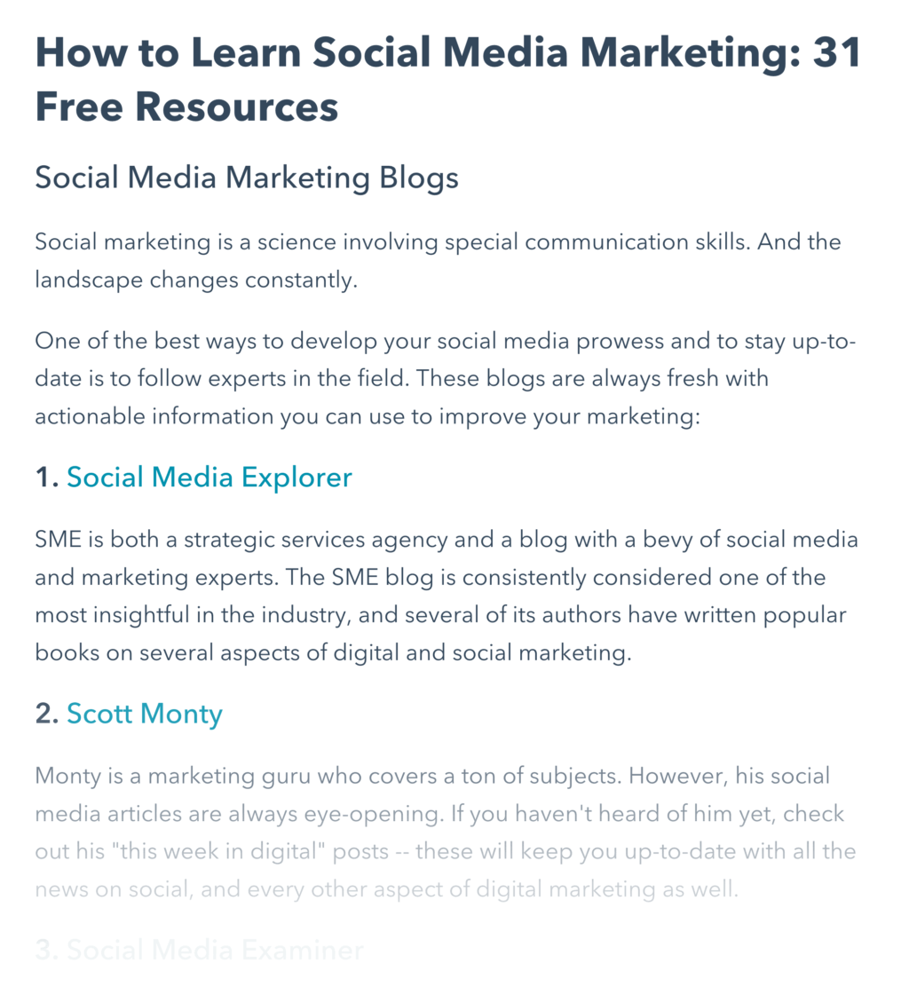 31免费关于社交媒体营销的资源