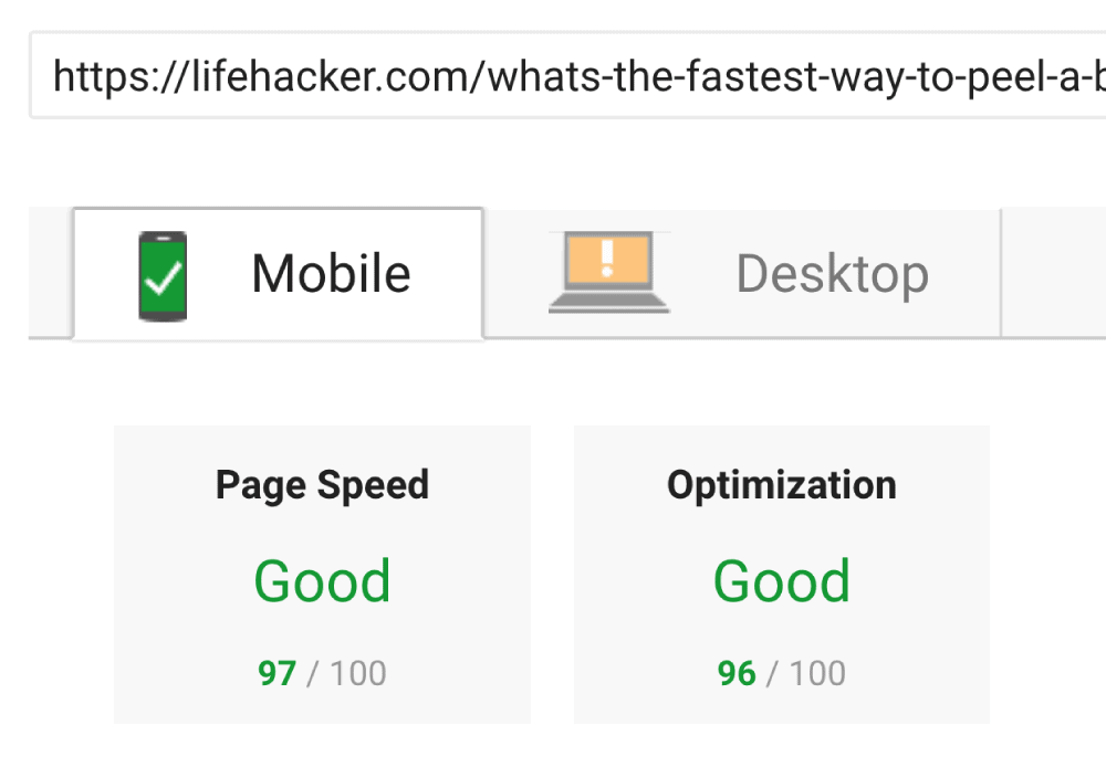 lifehacker手机端速度评分