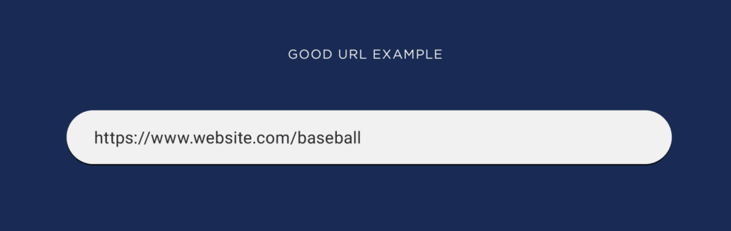 正确的URL示例