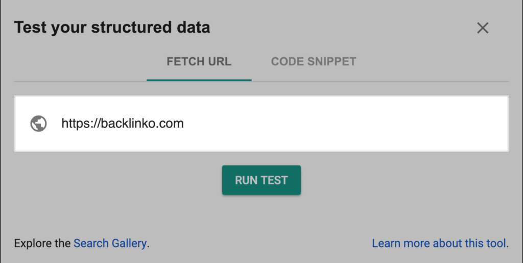 谷歌结构化数据测试工具添加url