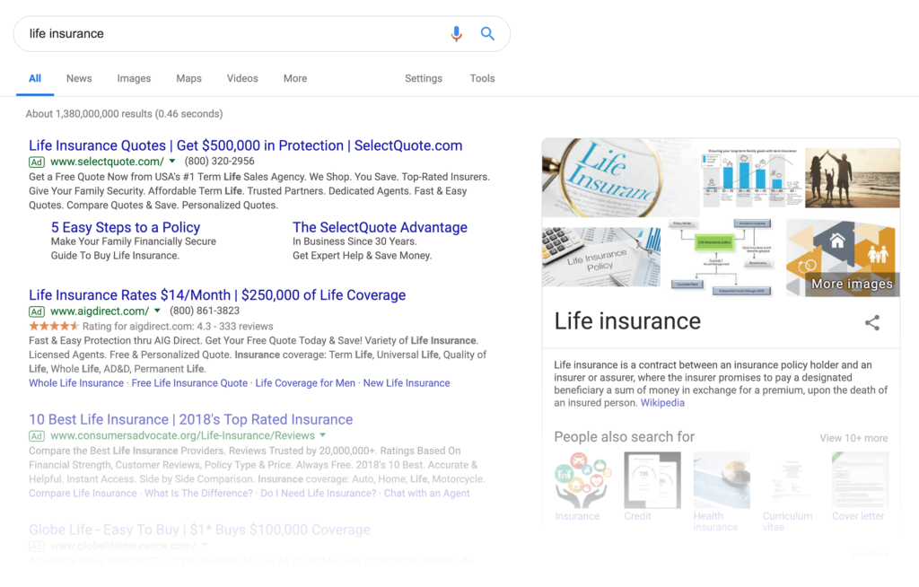 人寿保险谷歌搜索结果
