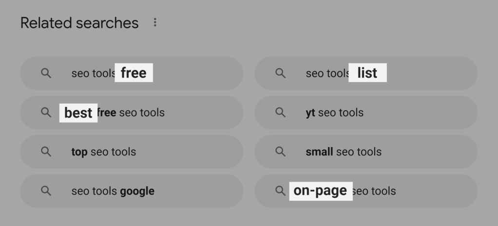 相关搜索seo工具关键字