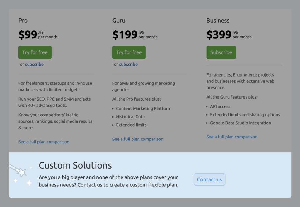 semrush-custom-pricing-solutions