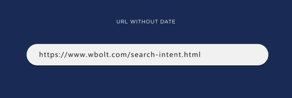 URL不使用日期