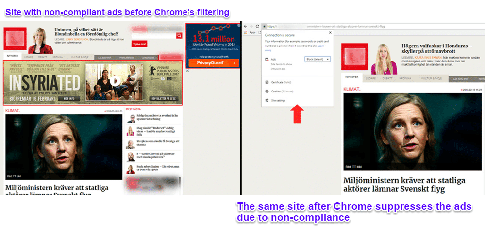 屏蔽广告的Chrome浏览器