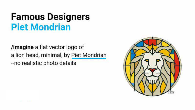 Piet Mondrian风格logo