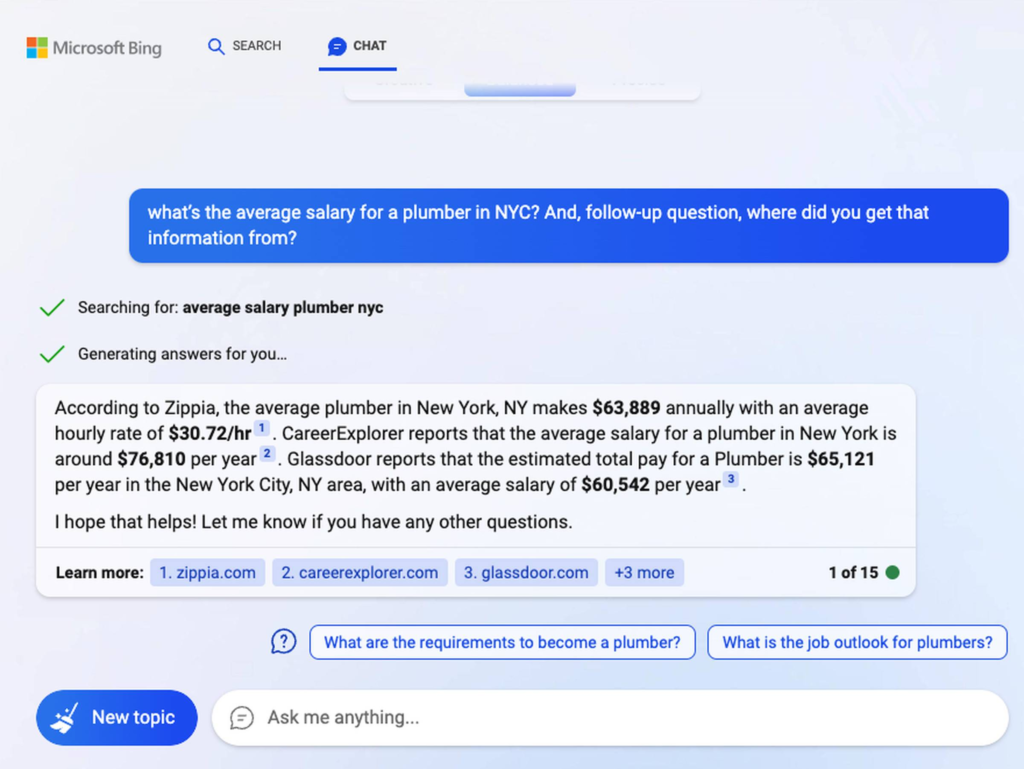 Bing关于纽约水电工平均工资的回答及引用来源