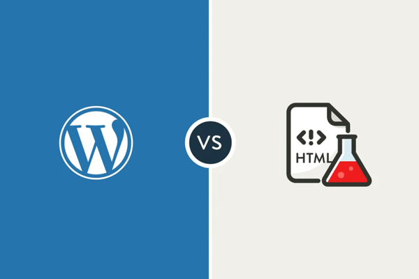 wordpress vs html