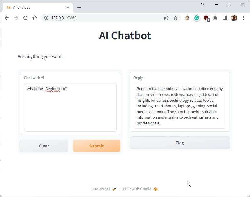 ChatGPT驱动AI聊天机器人界面-01