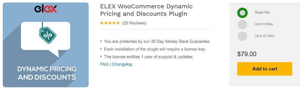 ELEX WooCommerce Dynamic Pricing and Discounts