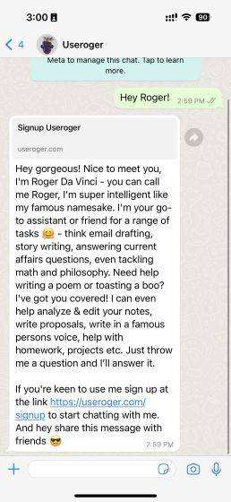 Roger da Vinci欢迎信息